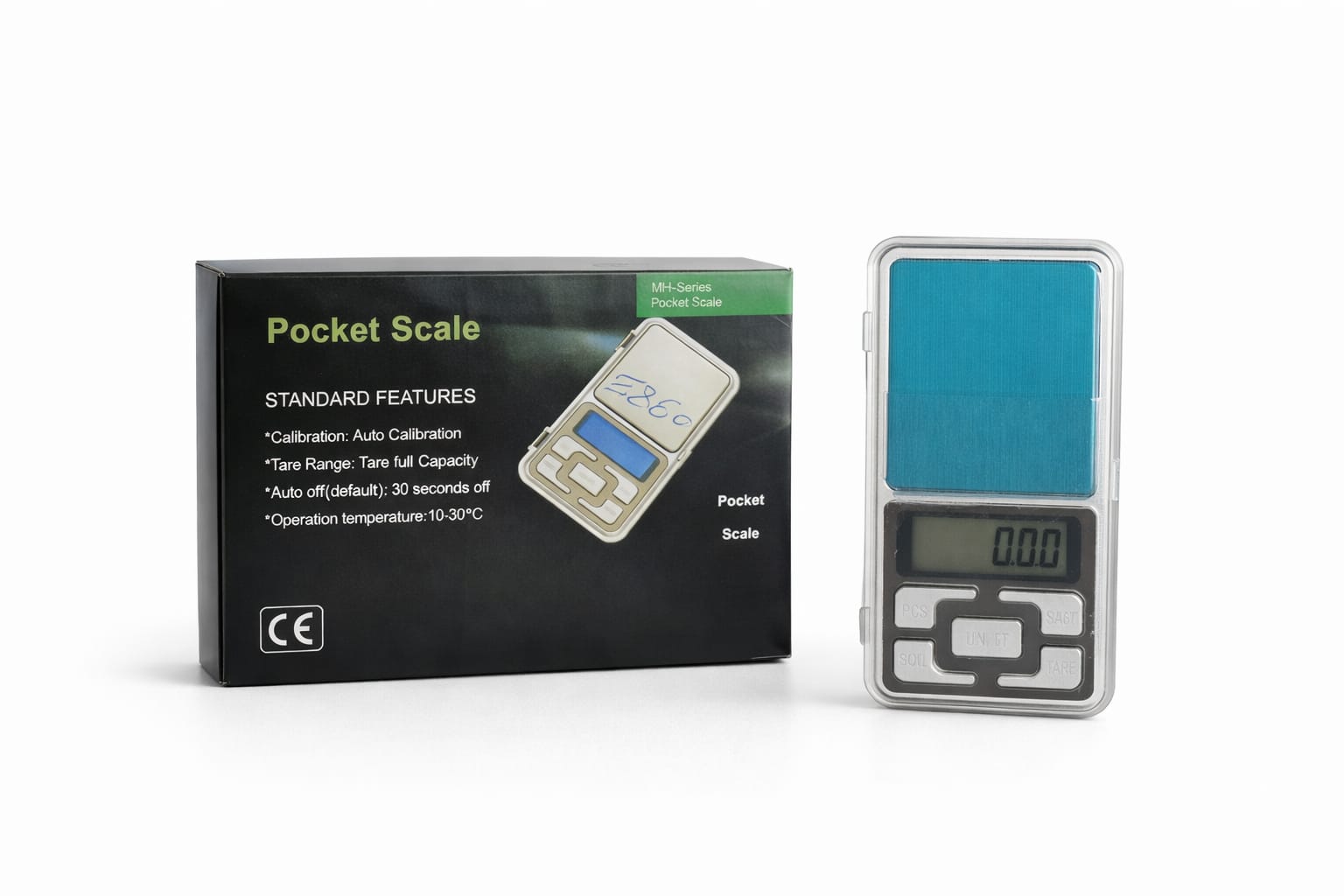 Digitale Feinwaage Pocket Scale mit Schutzdeckel